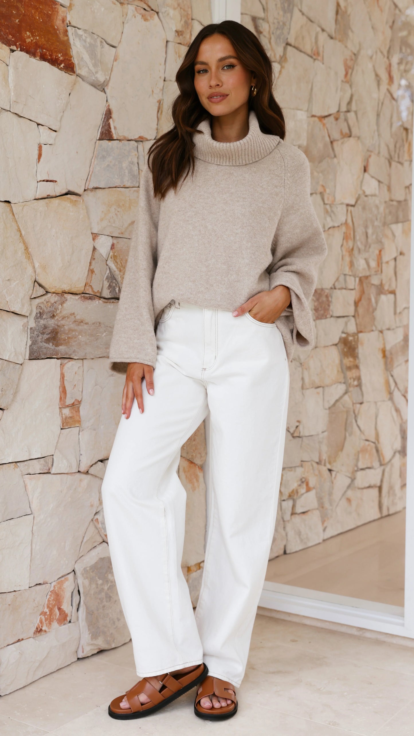 Jacques Knitted Jumper Oatmeal