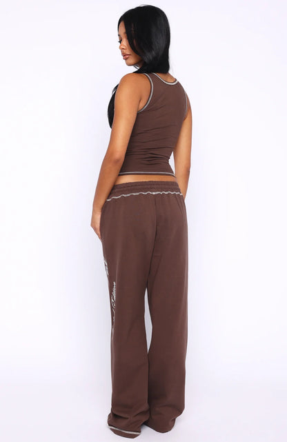 Dont Need Anyone Track Pants Chocolate