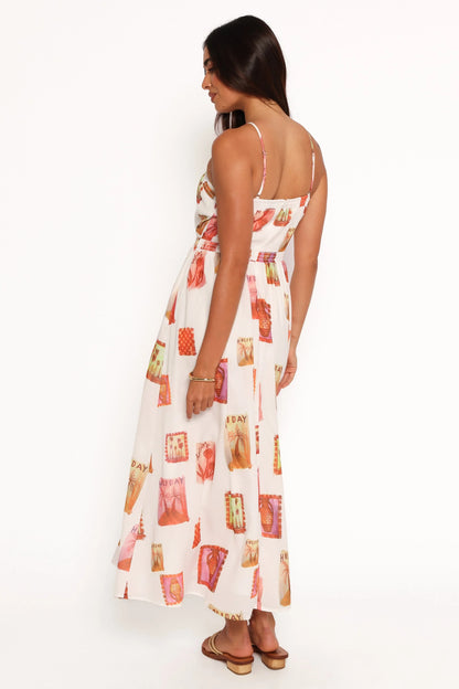 Madi Maxi Dress White Multi