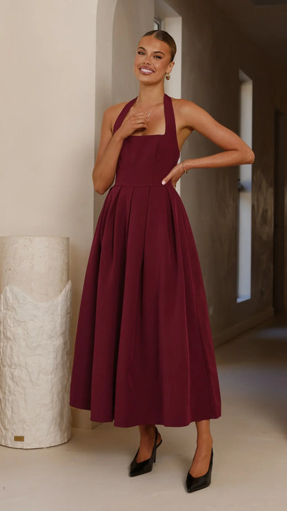 Kristen Maxi Dress Wine