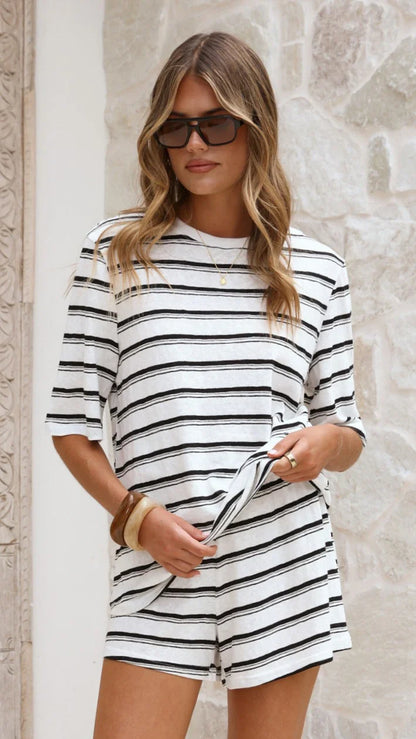 Scout Top White Stripe