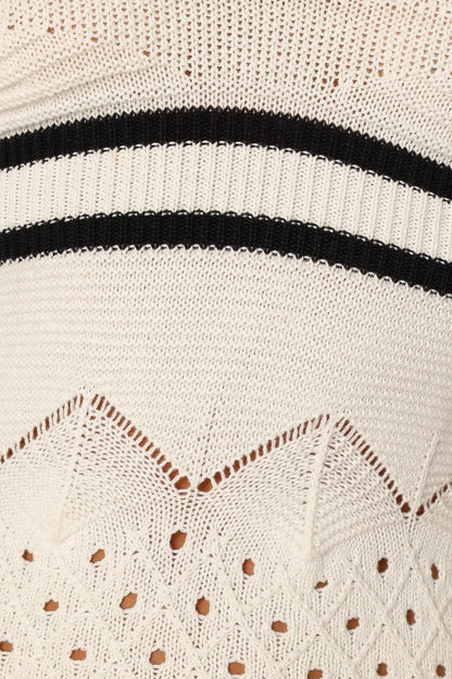 Landon Midi Dress Black White