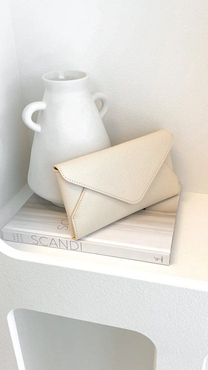 Carmen Envelope Cross Body Bag Cream