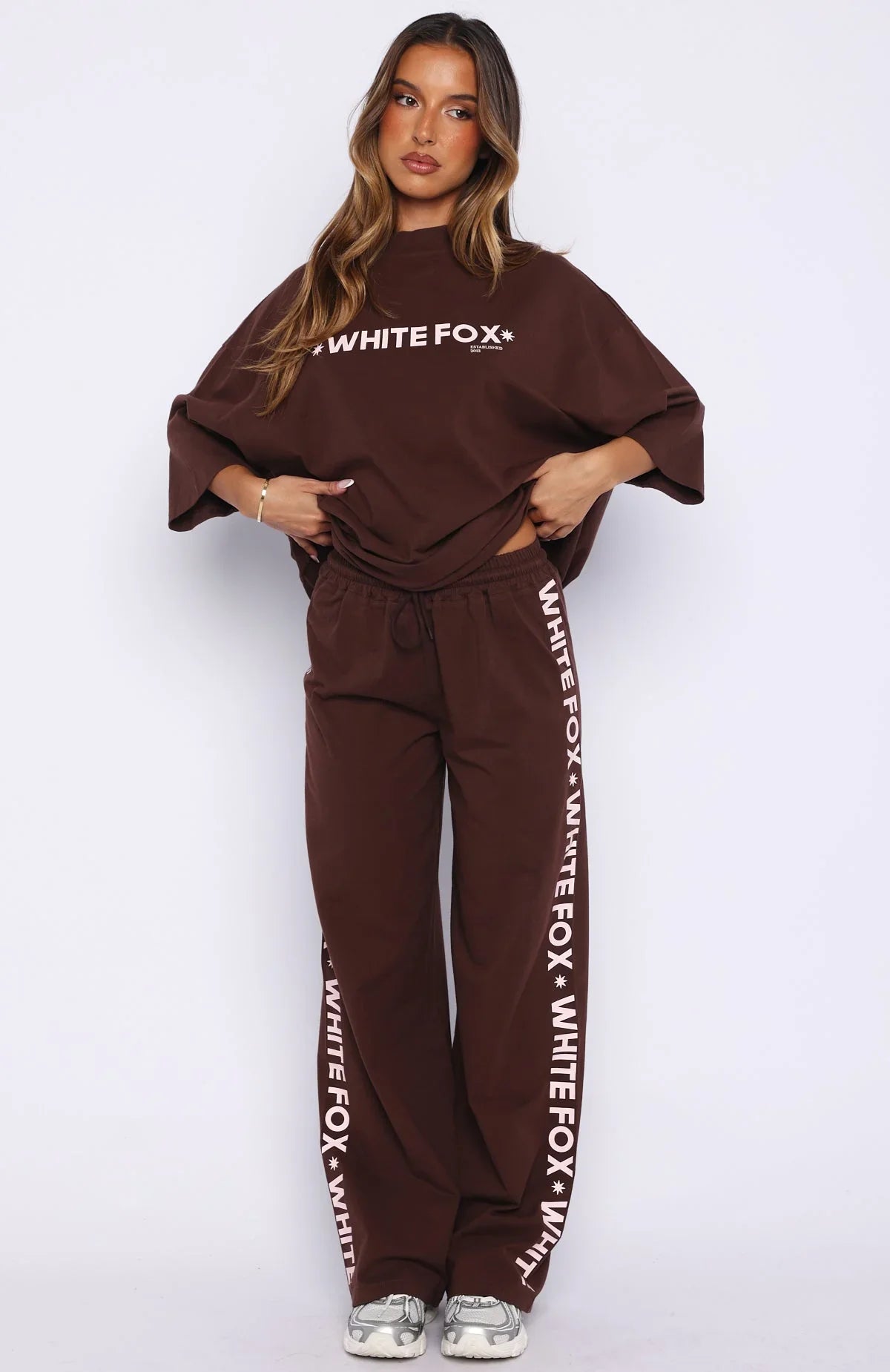 Tender Hearts Track Pants Chocolate