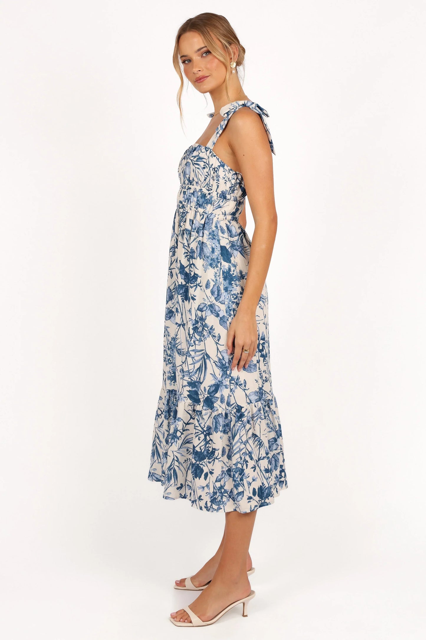 Harlowe Midi Dress Porcelain Blue