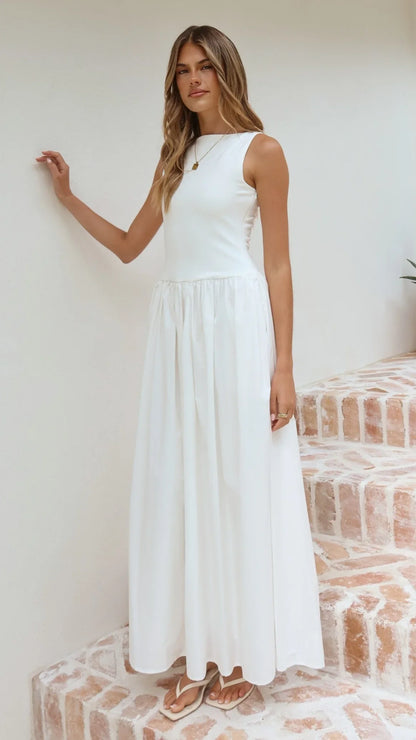 Alita Maxi Dress White