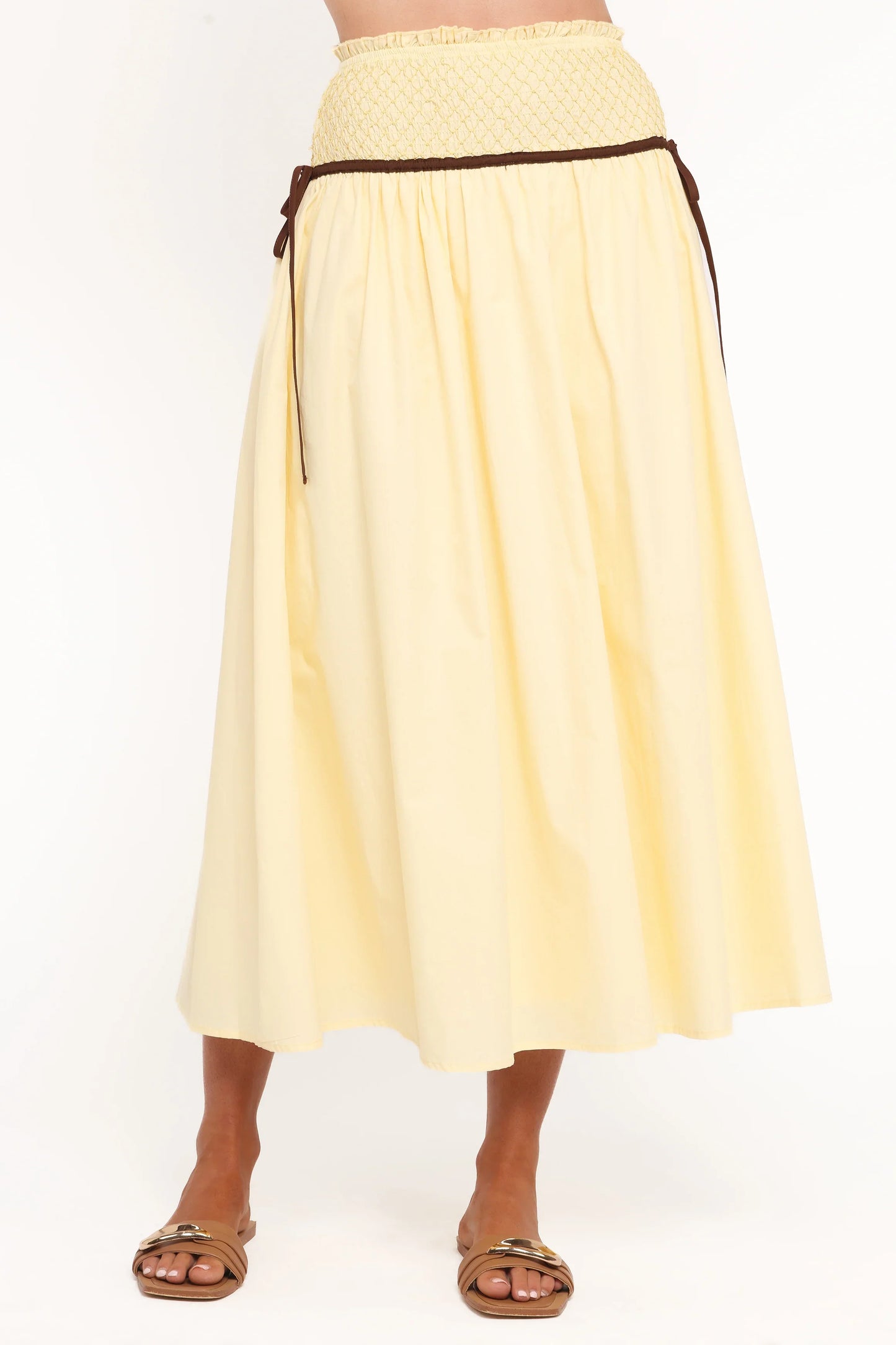 Orielle Maxi Skirt Lemon