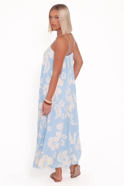 Margherita Maxi Dress Blue Hibiscus