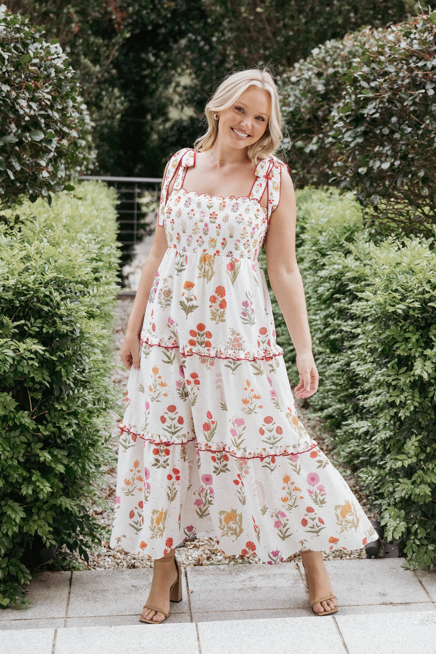 Aurelia Maxi Dress White Floral