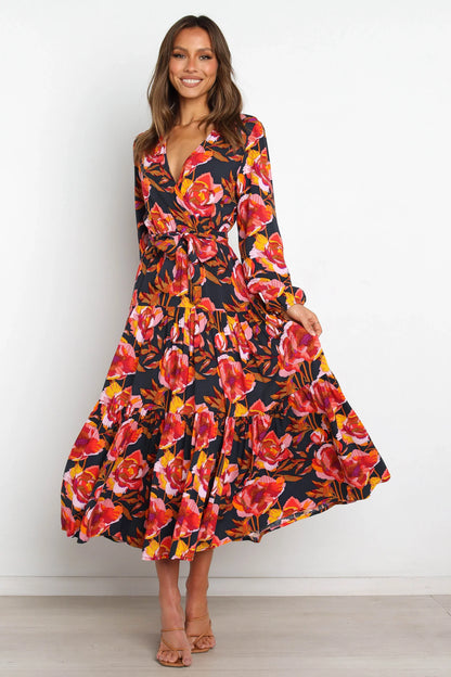 Balsa Dress Navy Floral