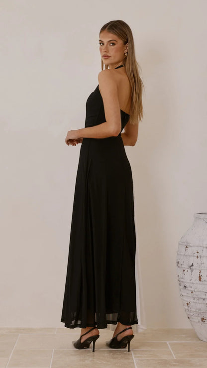 Cia Maxi Dress Black White