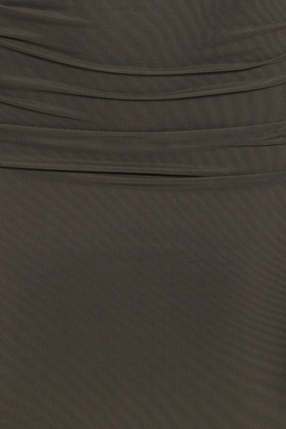 Abbie Off Shoulder Maxi Dress Olive