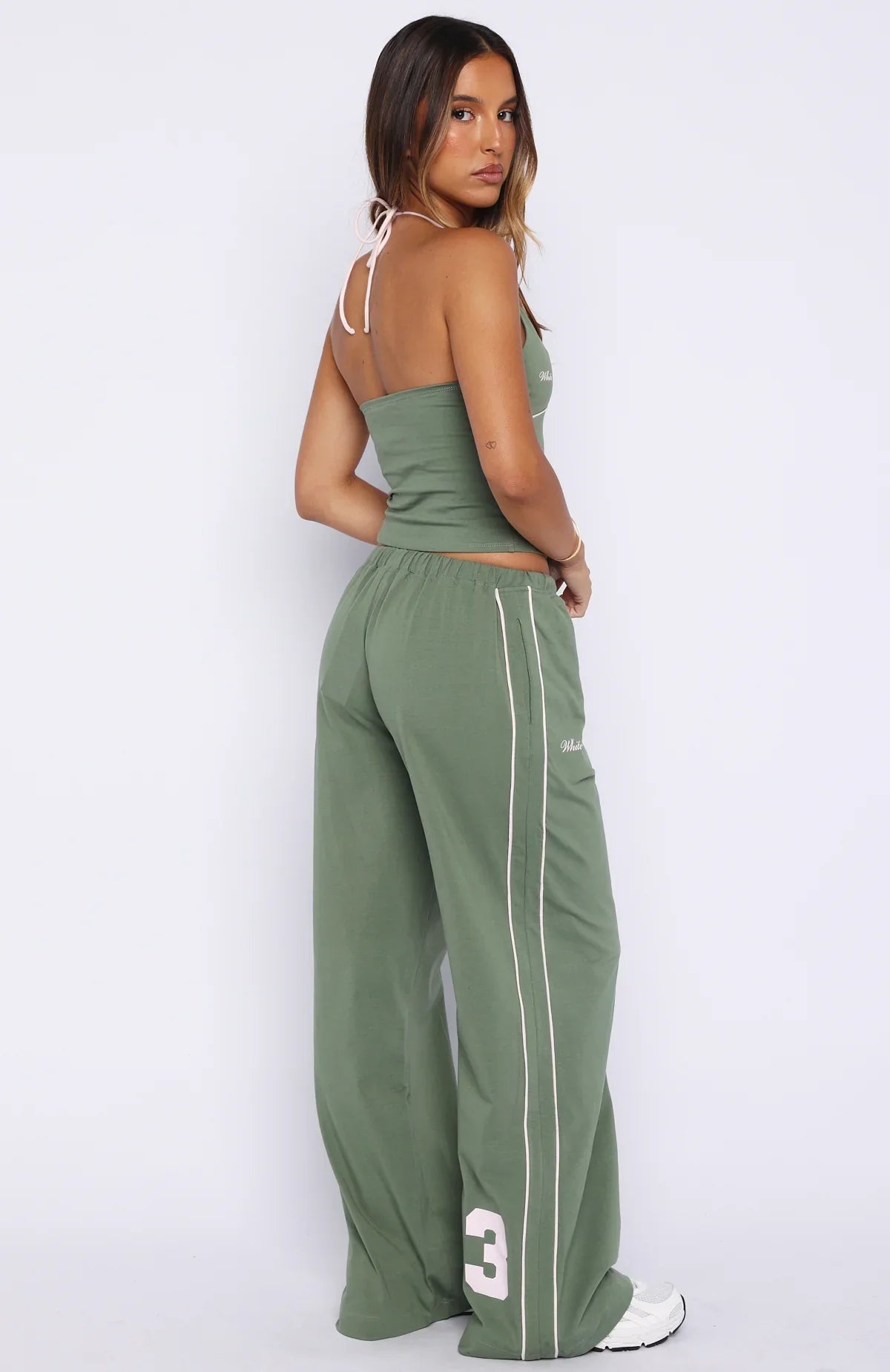 Cant Help The Feeling Track Pants Khaki