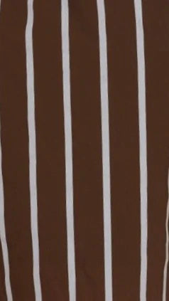 Kamala Strapless Cinch Top and Shorts Set Chocolate Blue Stripe