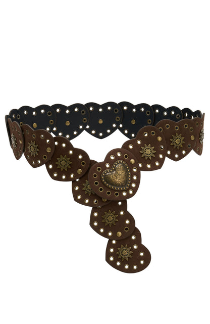 Carson Belt Chocolate Gold