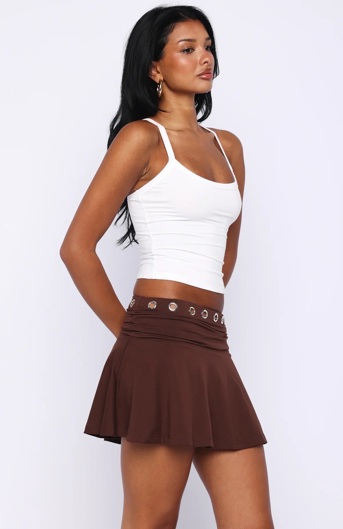 Sunset Avenue Mini Skirt Chocolate