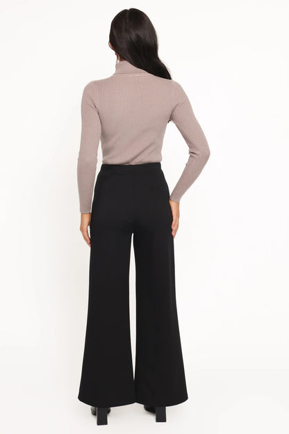 Jade Wide Leg Pant Black