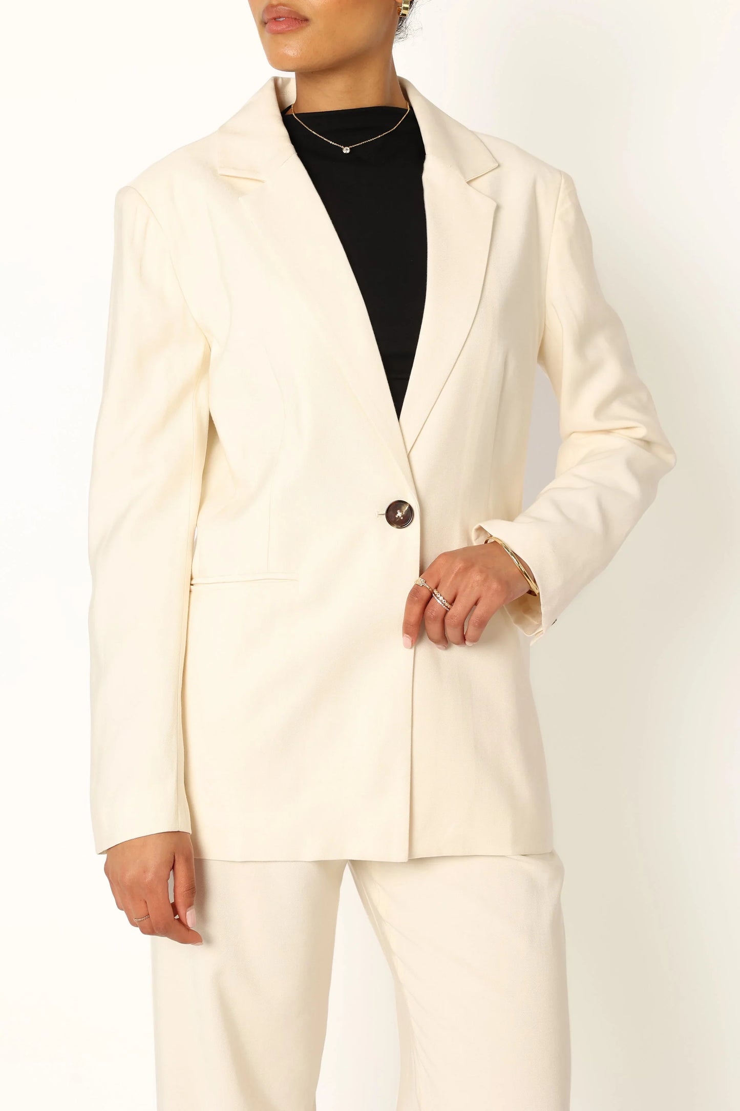 Noelle Oversized Blazer Cream