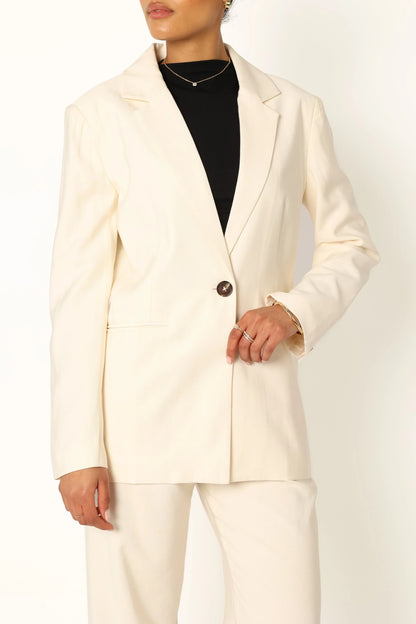 Noelle Oversized Blazer Cream