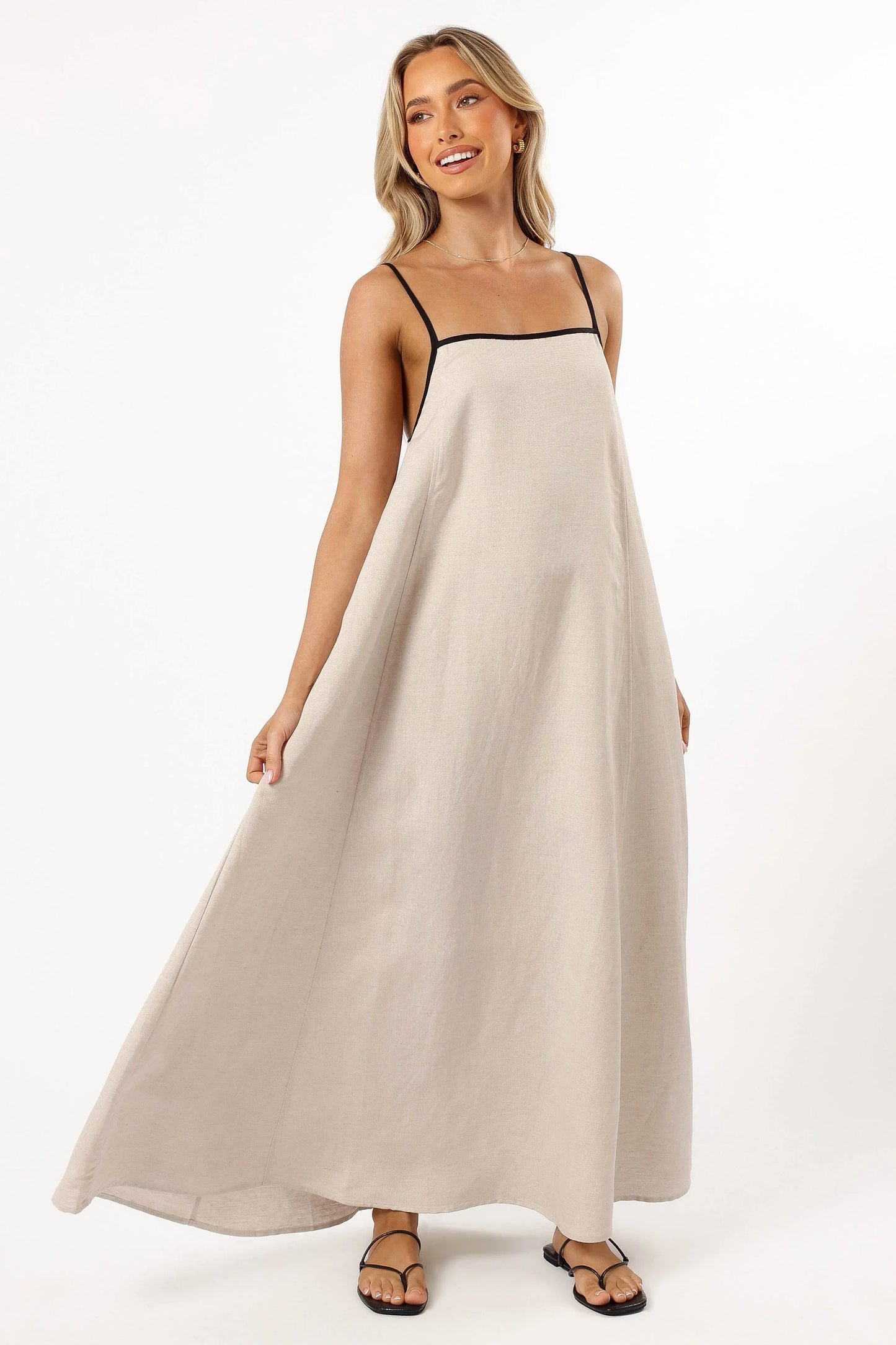 Elliana Maxi Dress Beige