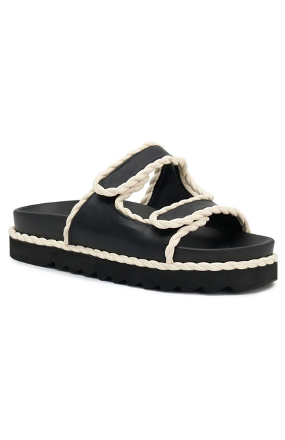Joe Sandals Black Cream