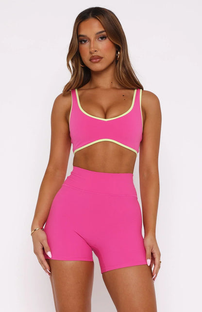 Ill Prove It Sports Crop Bubblegum Citrus