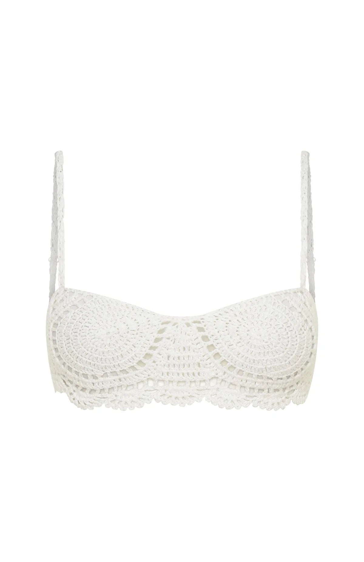 Waves Of You Crochet Top White