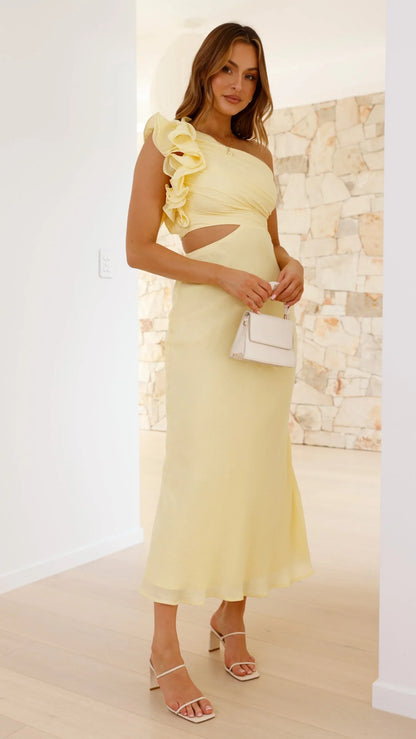 Amina Maxi Dress Yellow