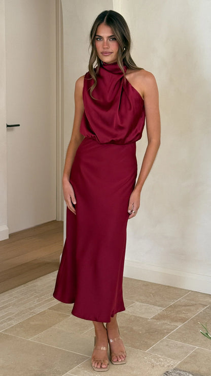 Esther Maxi Dress Wine