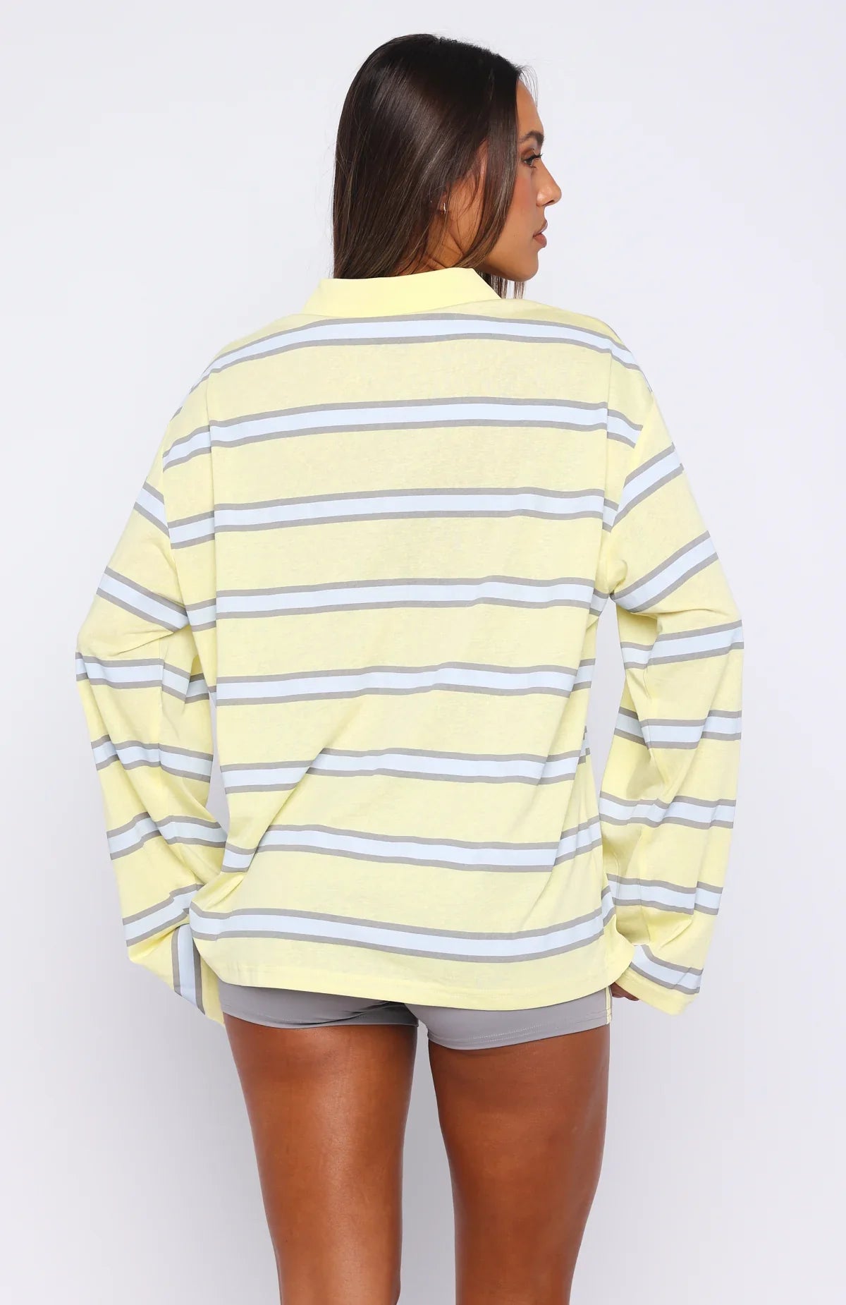 Verano Sixteen Carmen Long Sleeve Oversized Jersey Lemon