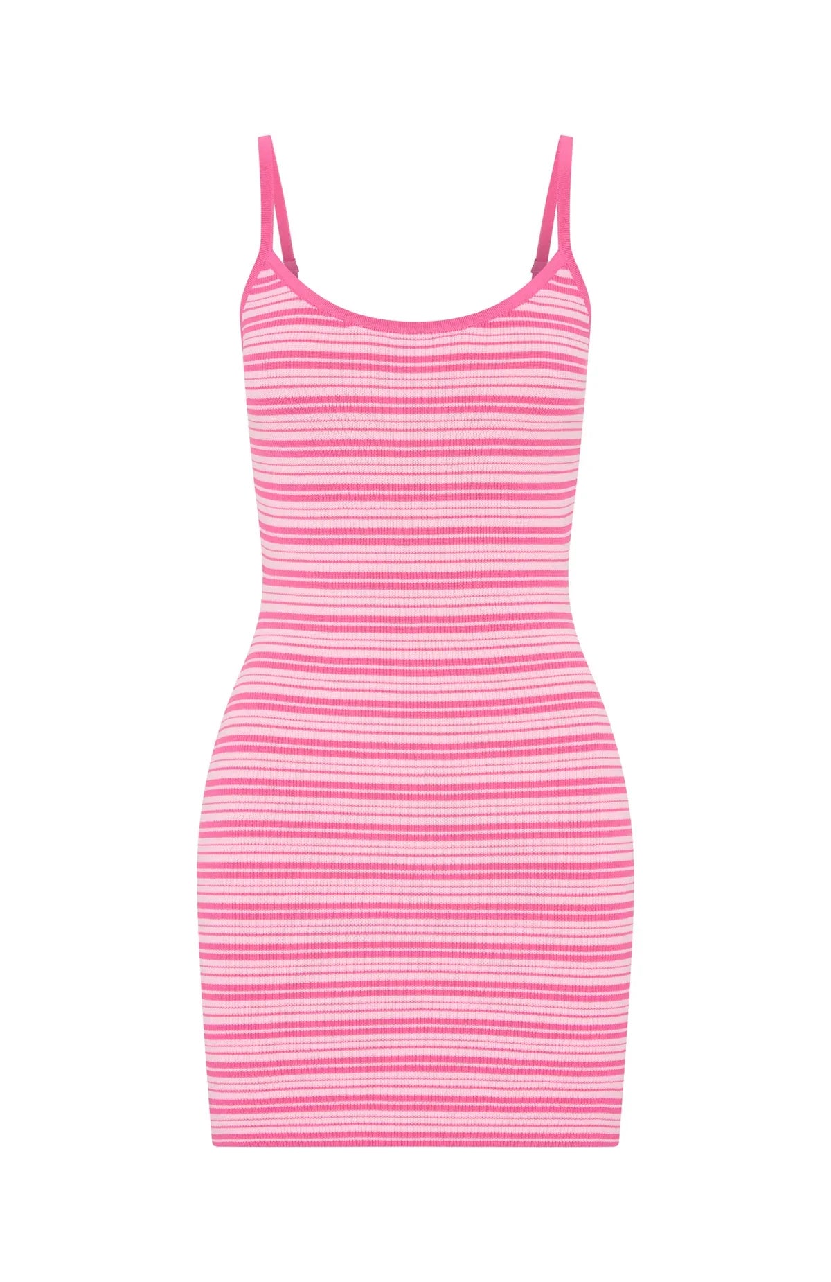 Ive Been Thinking Knit Mini Dress Pink Stripe
