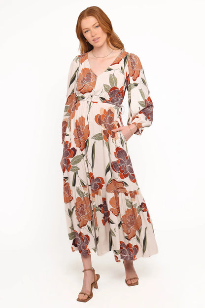 Cerwin Midi Dress Fall Floral