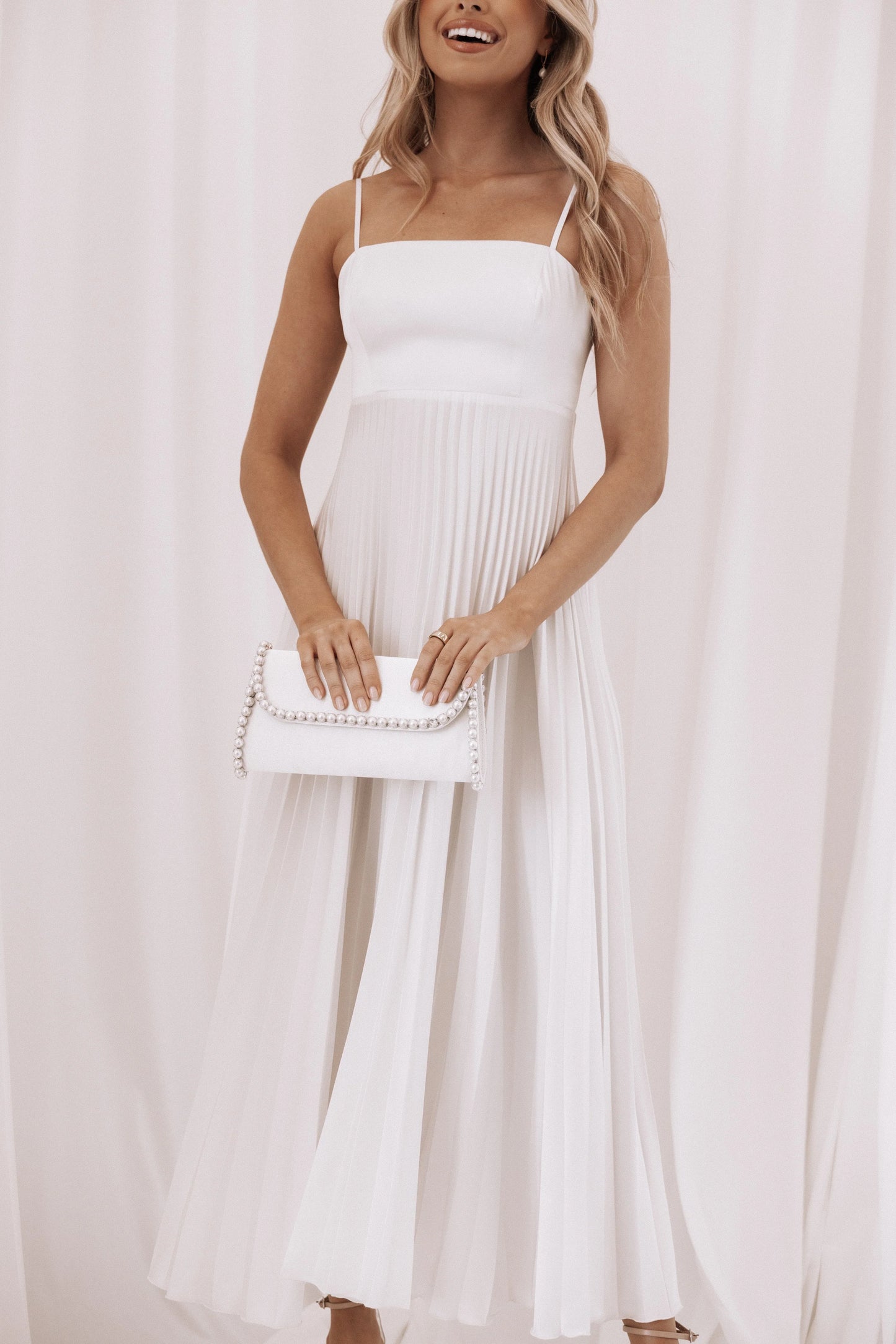 Keegan Maxi Dress White