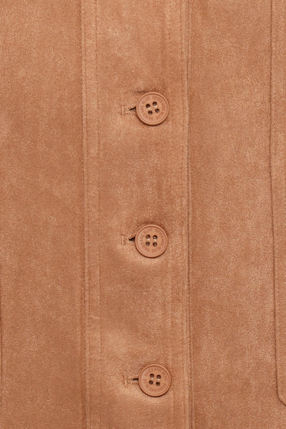 Xoey Suede Mini Dress Camel