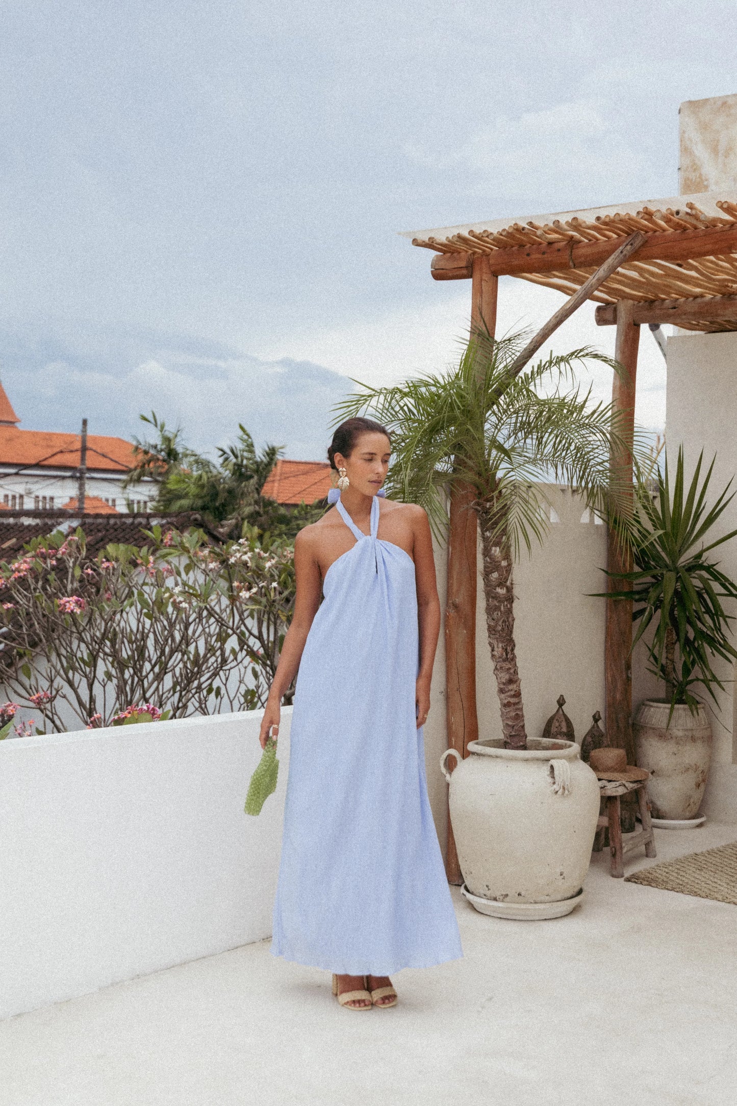 Theophania Maxi Dress Pale Blue