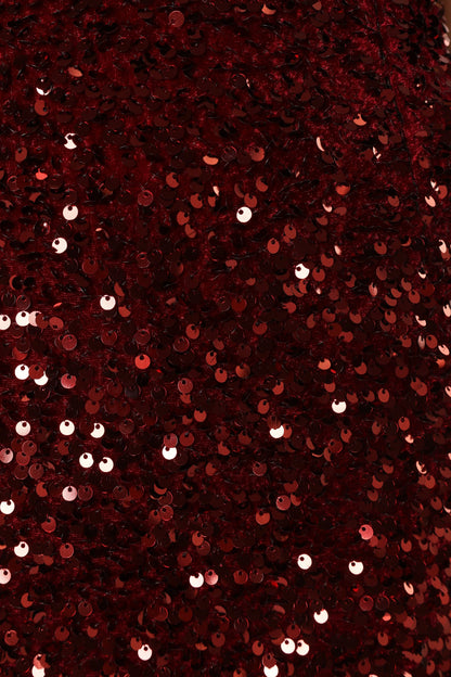 Madison Sequin Maxi Dress Wine