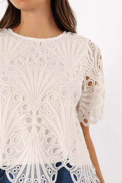 Sabina Top White