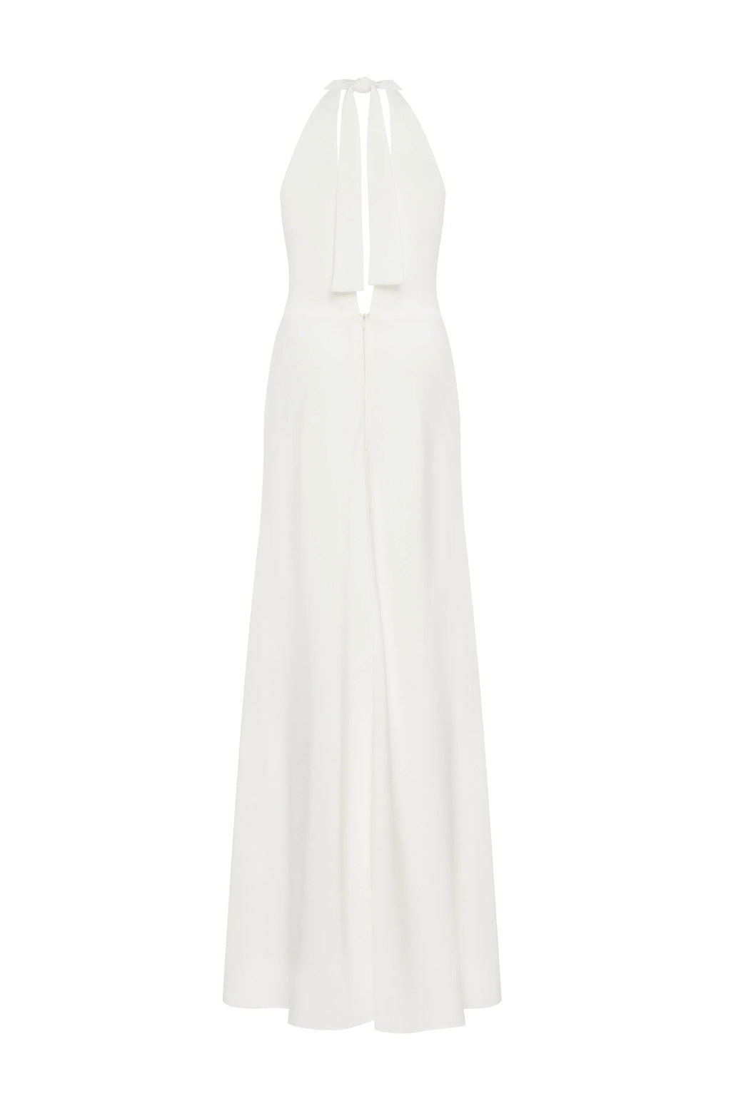 Lovely white halterneck satin maxi dress Xo Xo