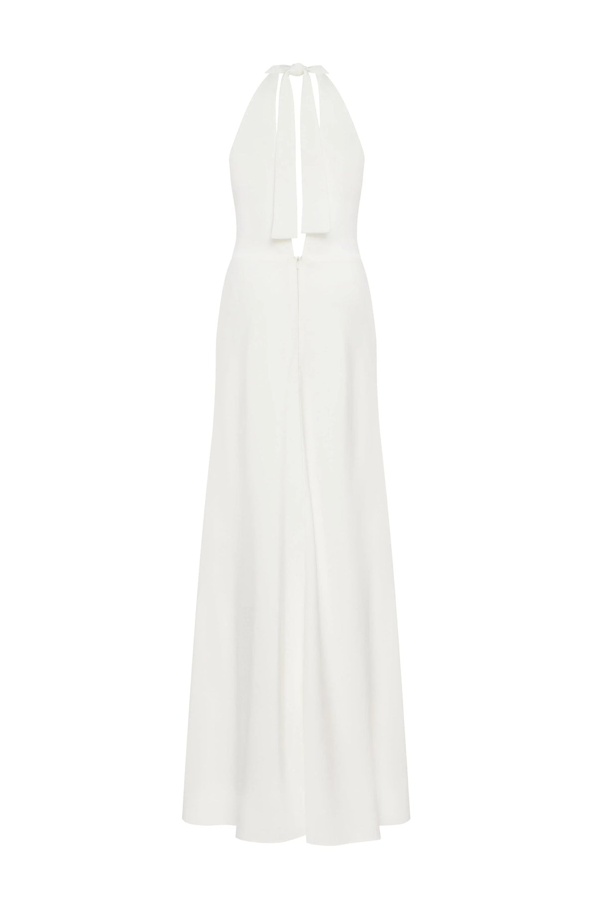 Lovely white halterneck satin maxi dress Xo Xo