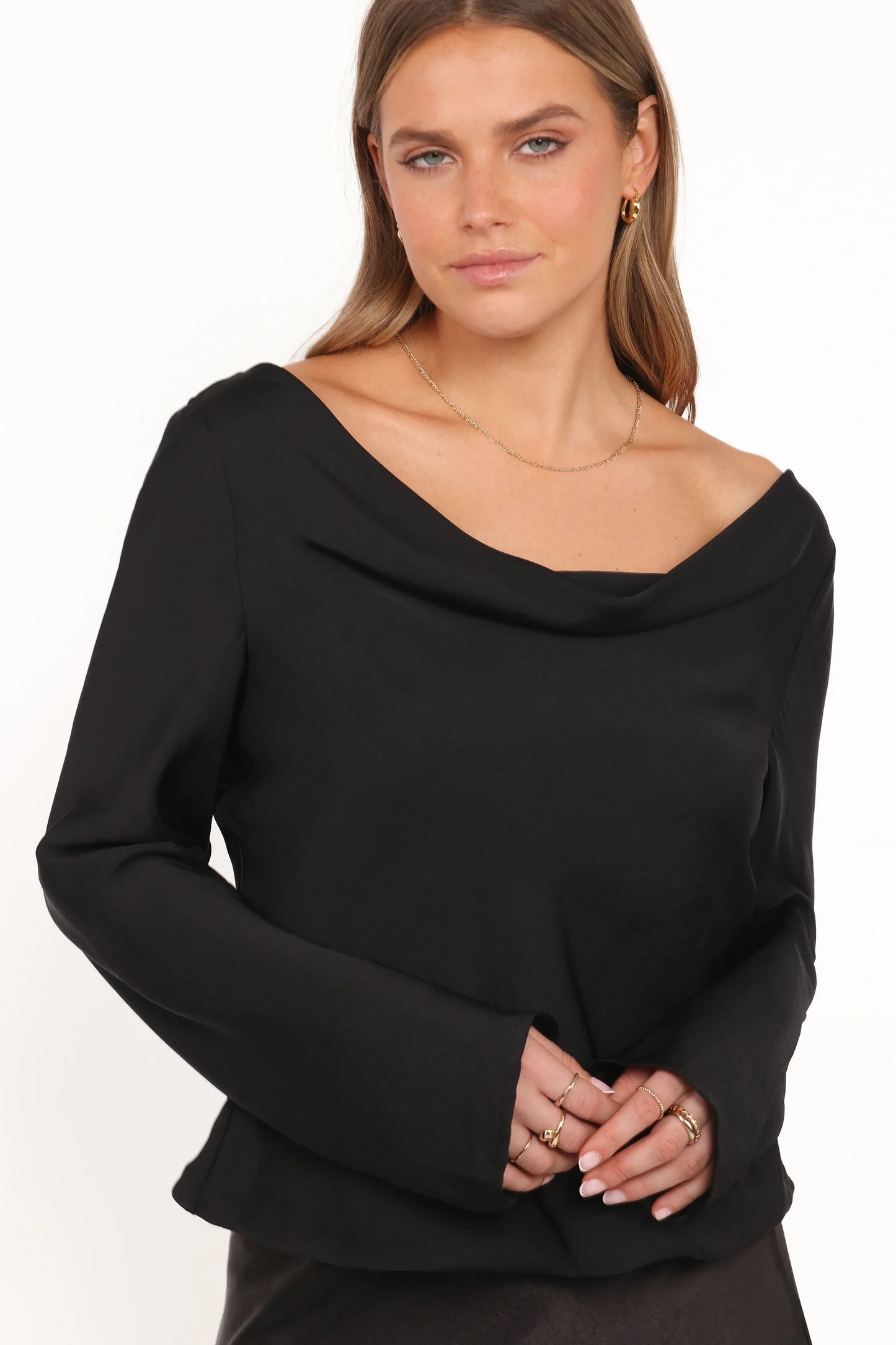 Vinita Long Sleeve Top Black