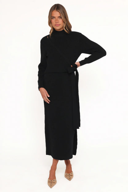 Aerin Knit Dress Black