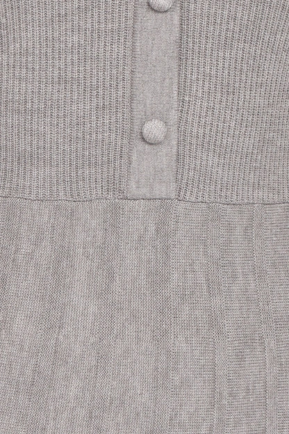Darlina Long Sleeve Mini Dress Heather Grey