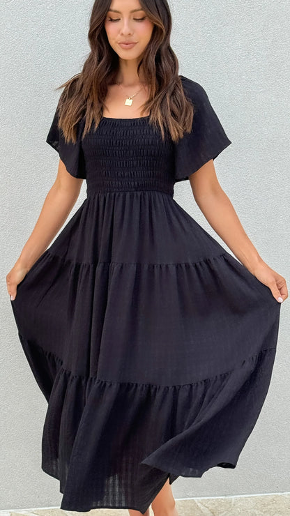 Lainey Midi Dress Black
