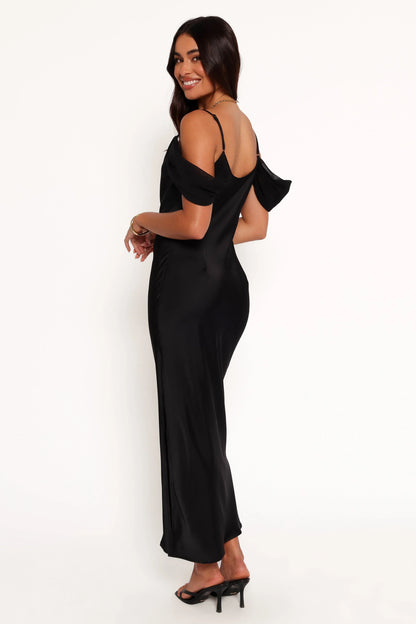 Reyna Off Shoulder Maxi Dress Black