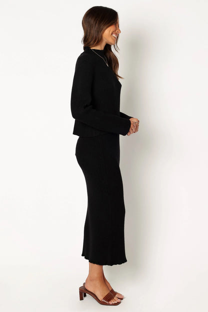 Payton Knitted Set Black