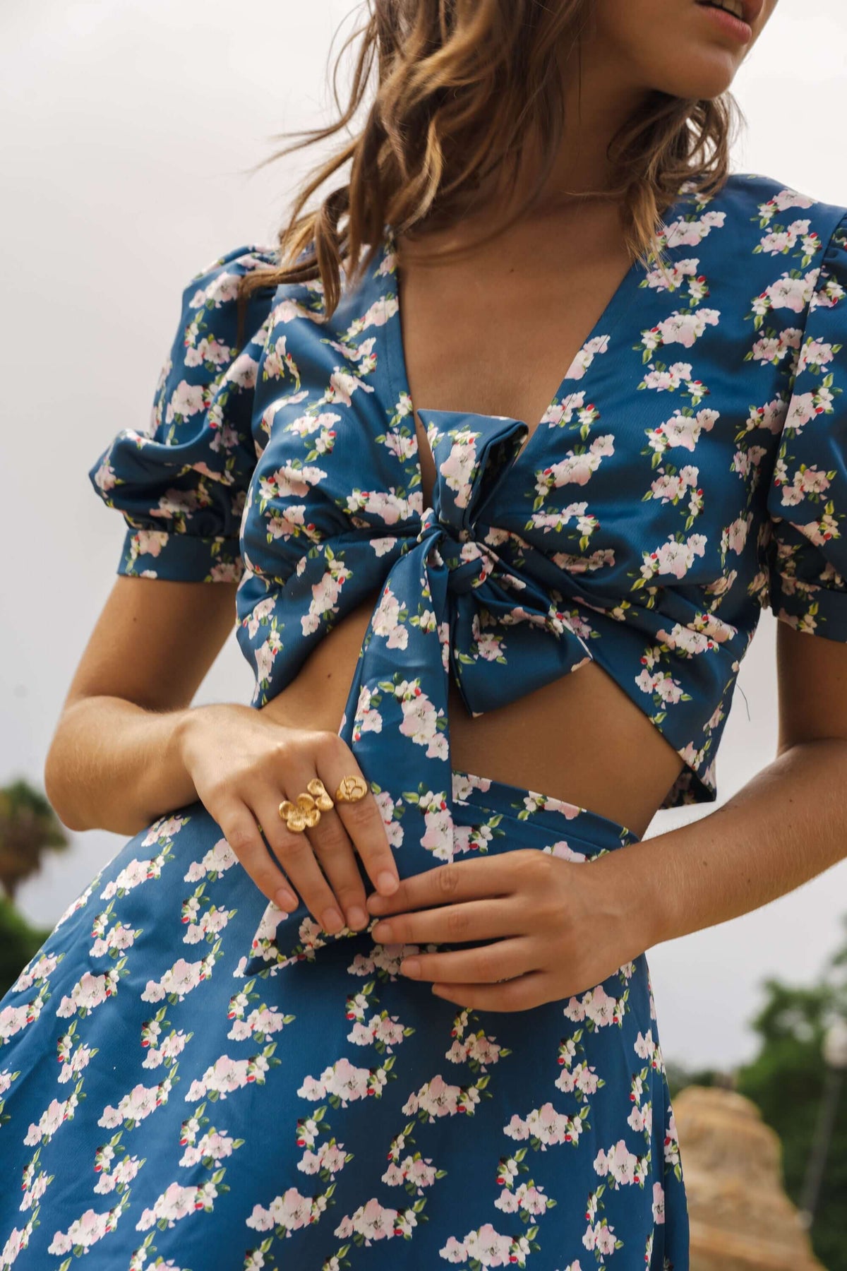 Feminine mini co ord set