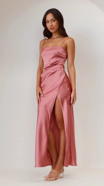 Ilana Maxi Dress Baked Rose