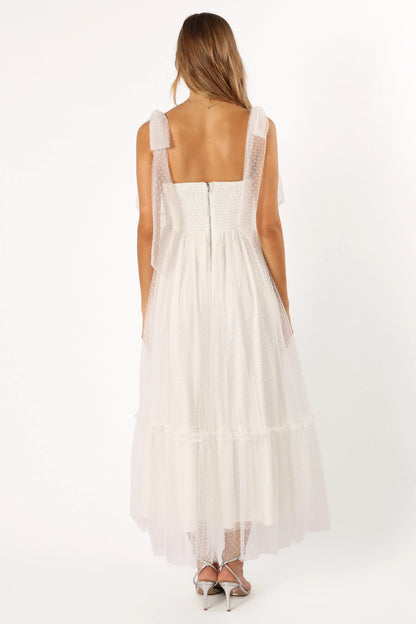 Floret Midi Dress Off White