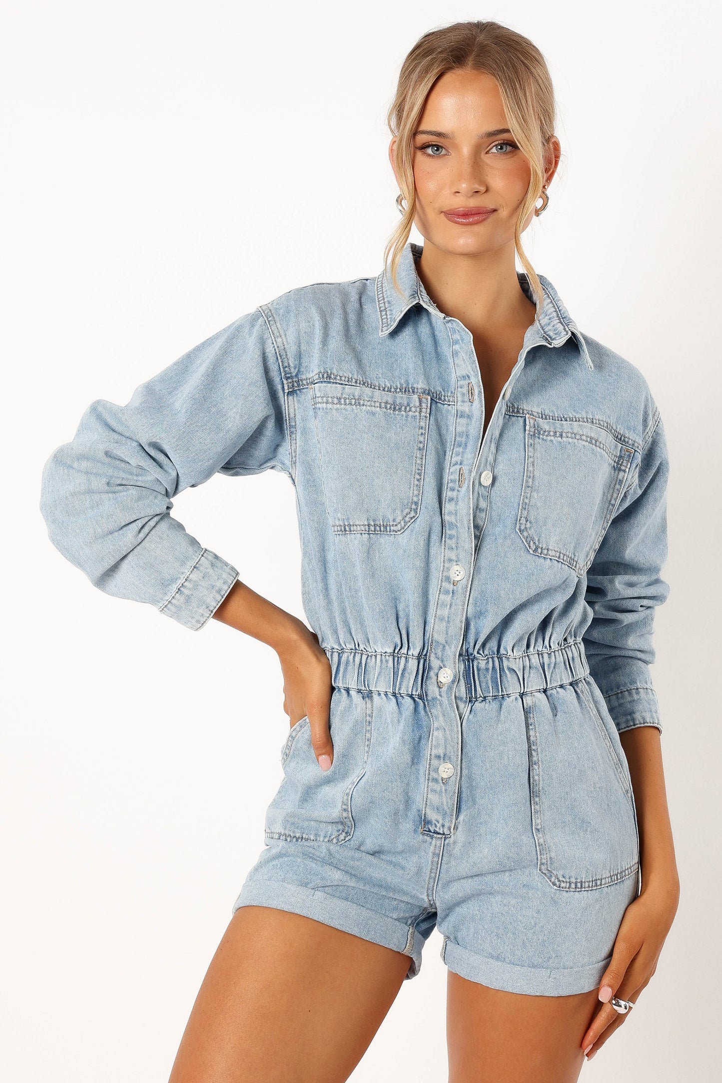Danielle Romper Medium Denim