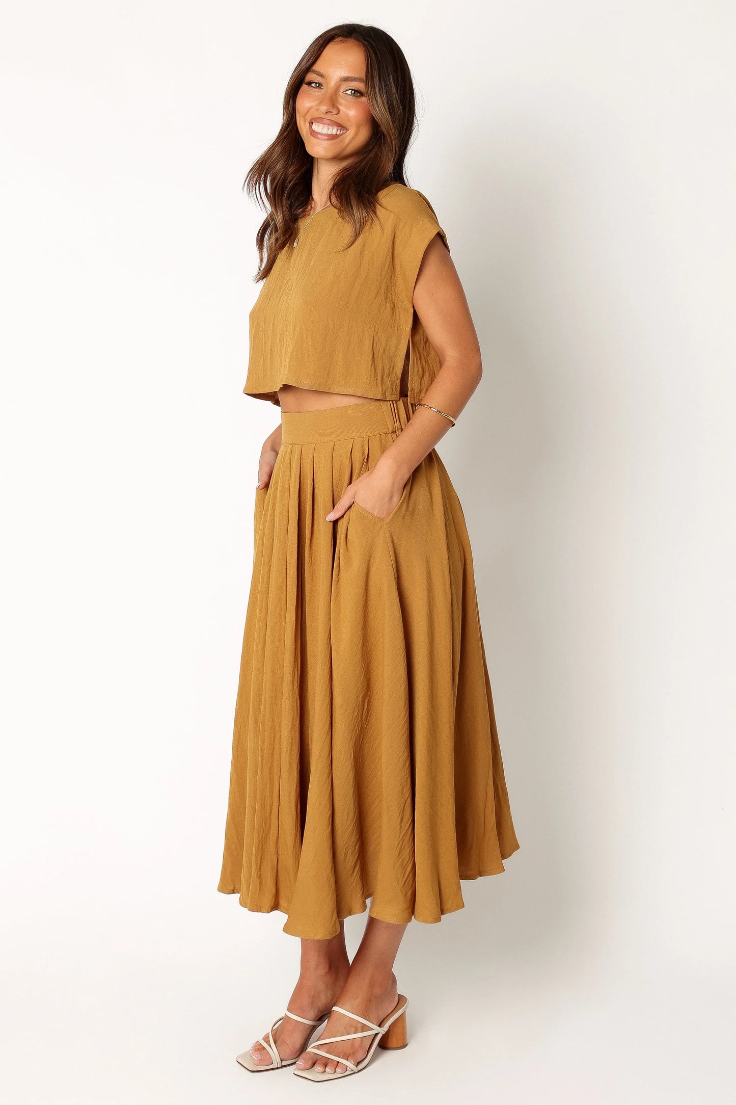 Bessie Two Piece Set Mustard